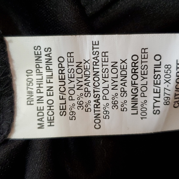 NWT - City Triangles Black/Offwhite Short Strapless Formal - Size 11 - Picture 11 of 13